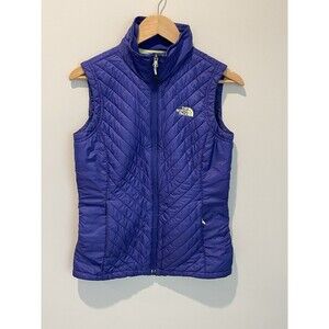 The North Face Purple Quilted Vest